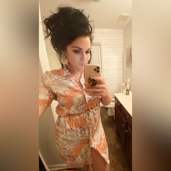 All Saints Pink Tiger Shirt Dress (As seen on TV) - Picture 8 of 8